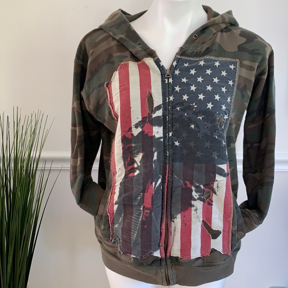Denim & Supply Ralph Lauren Camo American Flag Jacket